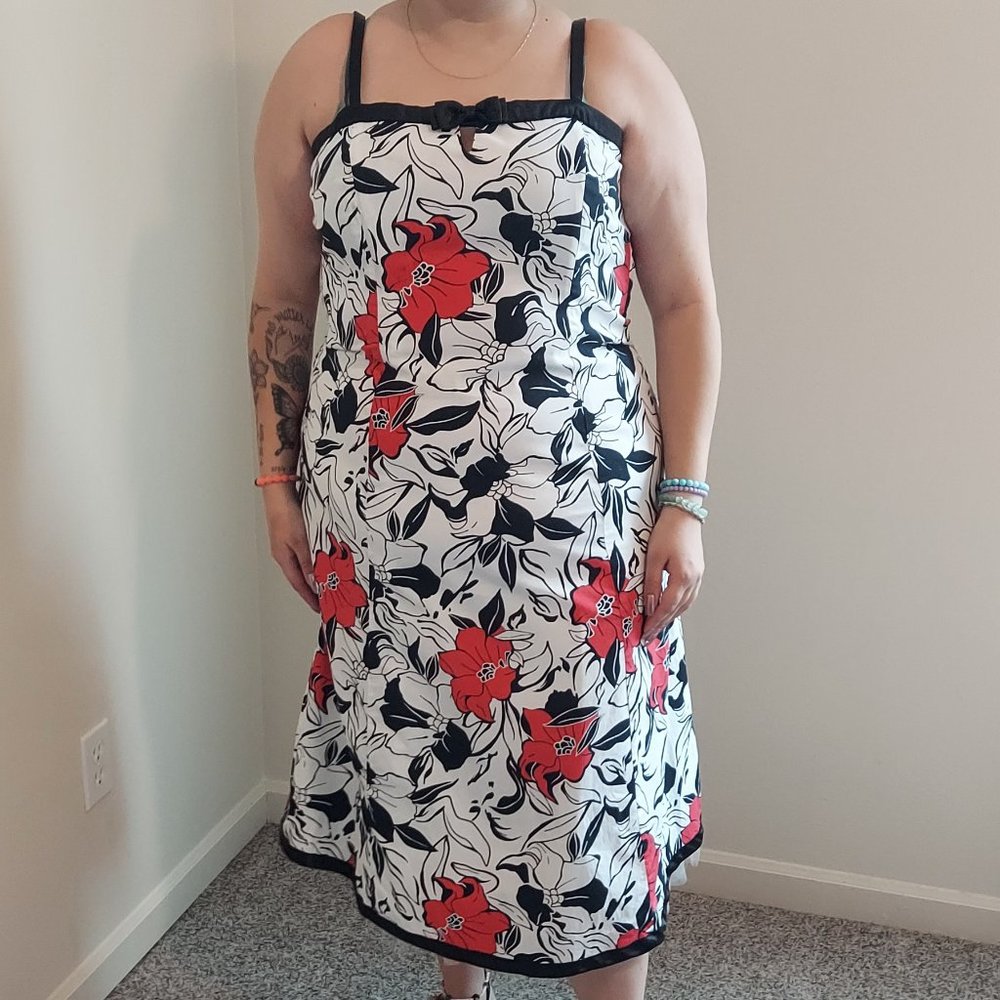 Plus Size Robbie Bee 50's Style Sleeveless Fit Flare Dress Size 14